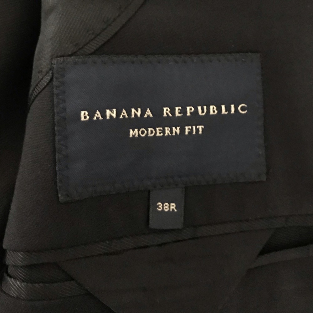 Banana Republic Modern Fit Wool Blazer/Black - 38R - Picture 5 of 9